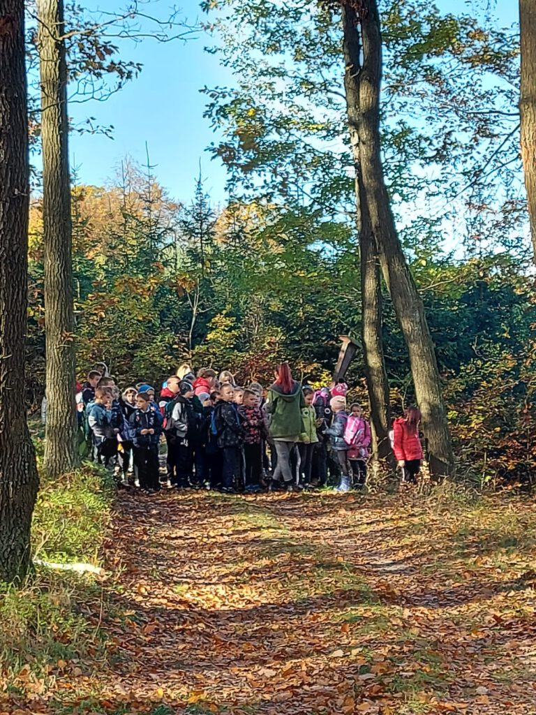 W ramach projektu "Tropiciele" odwiedzili Wzgórza Dalkowskie.  Uczniowie spaceruje po wzgórzach i podziwiają piękno przyrody. 