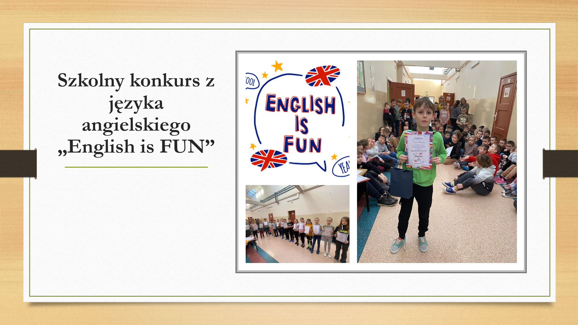 Szkolny konkurs z języka angielskiego "English is FUN".