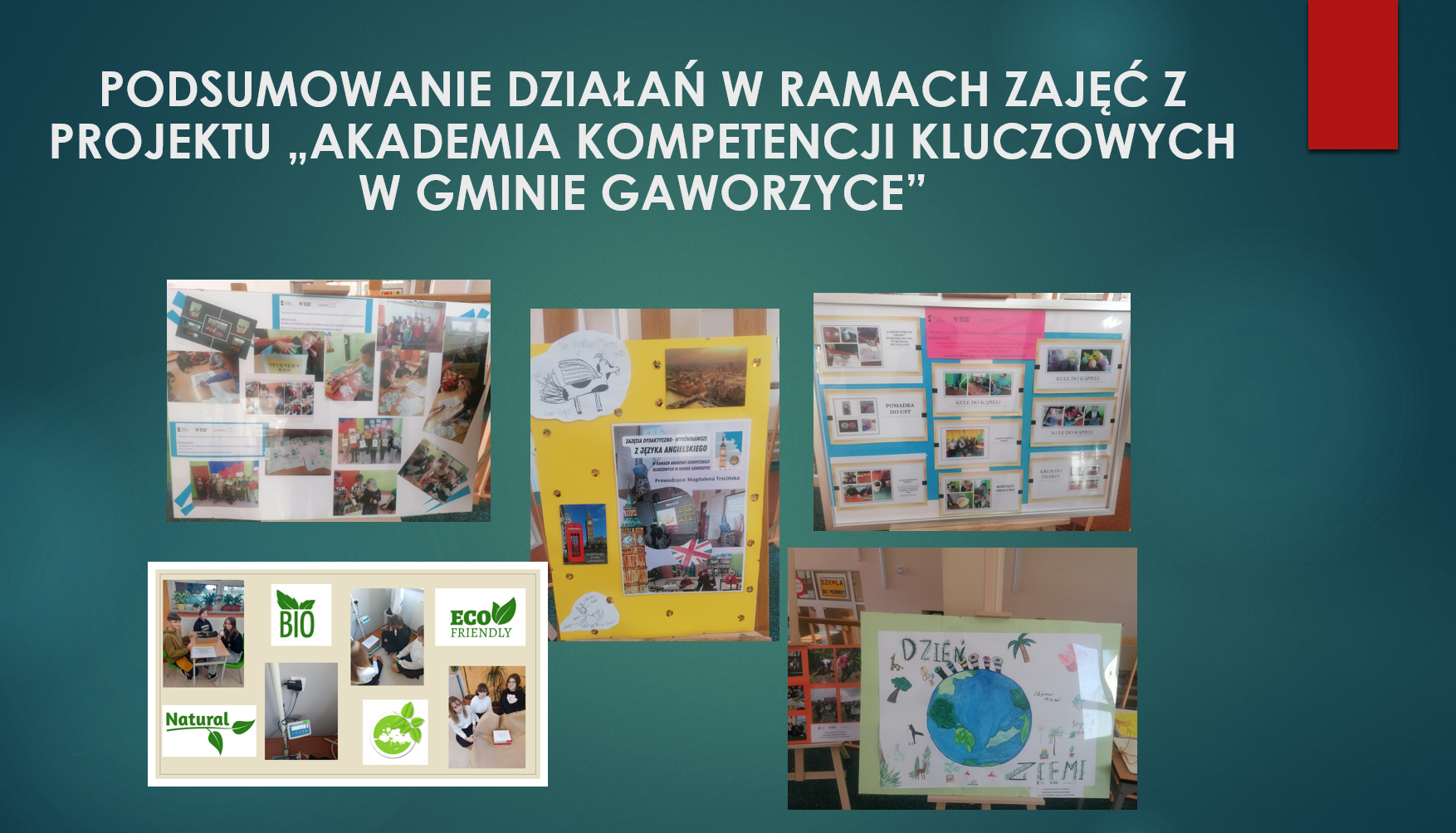 Podsumowanie działań z zajęć prowadzonych w projekcie “Akademia Kompetencji Kluczowych w Gminie Gaworzyce”