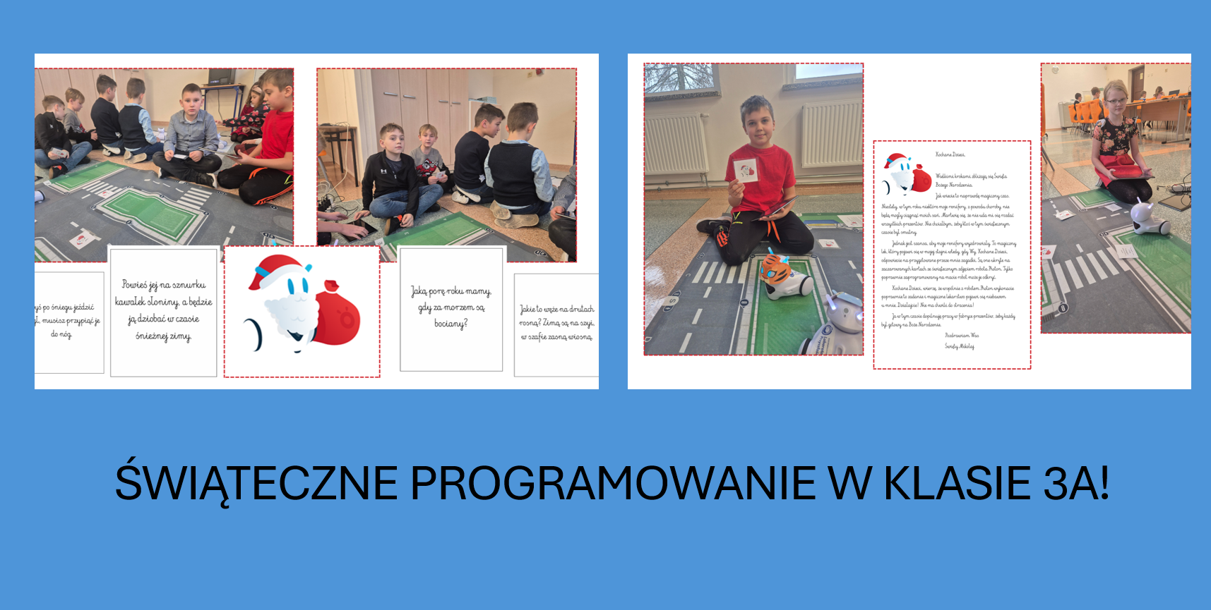 Świąteczne programowanie w klasie 3a.