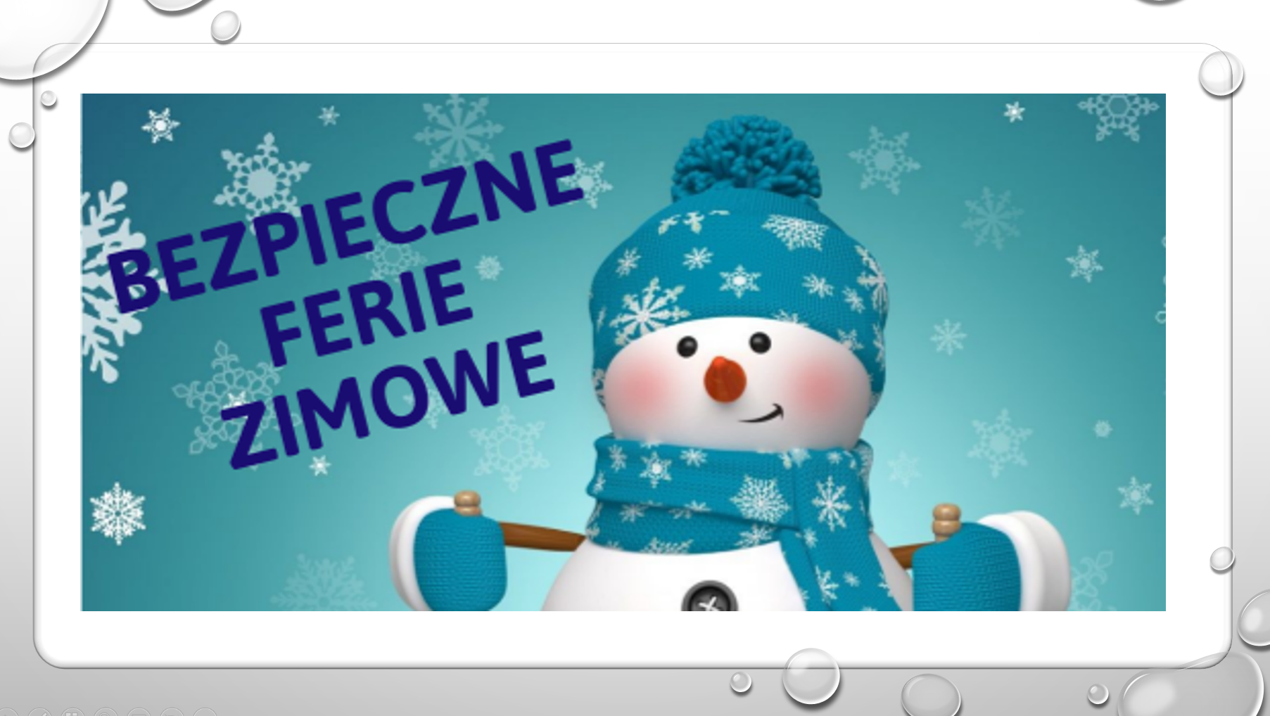 Bezpieczne ferie zimowe